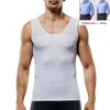 Intimo modellante per il corpo da uomo Uomo Ginecomastia Shapewear Petto Boobs Controllo pancia Trimmer Postura posteriore Correttiva Senza maniche Dimagrante Addome