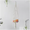 Lits de chat Meubles Grand Rame Hamac tissé à la main Panier Fruits suspendus Ménage Pet Dog Swing Net Sac Cadeau Drop Livraison Accueil Garde Dhtyr