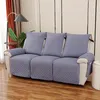 Cubiertas de silla Sofá acolchado de 3 plazas Sillón reclinable impermeable para perros Mascotas Protector de sillón antideslizante Sala de estar