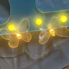 Струны бабочка батарея сказочная световая мульти цветов светодиодная лампа наружная крытая декоративное освещение для садовой вечеринки рождественские струны светильники