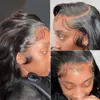Pelucas de encaje caliente Frontal de onda del cuerpo Frontal de cabello humano para mujeres negras Pre desplumado brasileño 34 38 pulgadas Suelto profundo 221212