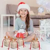 Decorazioni natalizie Sacchetti di caramelle Corna Velluto Cordoncino Confezione regalo Goccia Decorazione per feste 2023 Navidad
