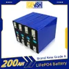 3.2V Lifepo4 200Ah Battery 1/4/8/16/32PCS Lithium Iron Phosphate Rechargeable Batteri Pack For 12V 24V 48V Marine RV Vans Cells