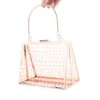 Sacs de soirée Fashion Hollow Out Femmes Hangbag Lady Sac à bandoulière Luxury Design Metal Cages Tophandle Party Mariage Claquettes 230106