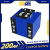 3.2V 200AH LIFEPO4 Batteri 1/4/8/16/32st DIY litiumjärnfosfat laddningsbar djup cykelcell för 12V 24V 48V gaffeltruck