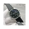 Armbandsur 2021 Luxury News Mens Watches Matic Mechanical rostfritt stål svart läder Enkel 41mm piloter Titta på Mark xviii Outd305k