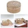 Jewelry Pouches Small Crystal Retro Storage Box W/ Lid Necklace Earrings Cosmetics Case