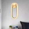 Muurlampen modern eenvoudig gouden led u tube lamp armatuur Nordic binnen woonkamer slaapkamer El Aisle Corridor Lamp Home Decor