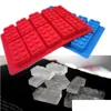 IJs gereedschap Food Grade Block Mold Creative Gummy Candy Chocolate Summer Tray Mod Building Themes Kitchen Bar Diy Accessoires Dro DHVID