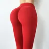 Yoga Tenues Leggings Sport Femmes Fitness 5 Couleurs Taille Haute Tight Sportswear Gym Vêtements Pantalon À Séchage Rapide