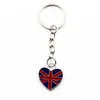 Party Favor Keychain Olika former Flagg British Style Pendant Gift Car Storbritannien American Foreign Affairs Gifts National Flags DHB7G