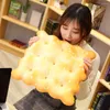 Pillow Creative Biscuits Plush Round Shape Square Sesame Plain Cookie Food Snack Plushie Props Chair