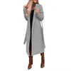 Men's Down Parkas IN Women's Faux Wool Coat Blouse Thin Trench Long Jacket Ladies Slim Womens Came Jacke 230107