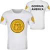 Men's T Shirts Georgia Shirt Custom Made Name Number Usa Atlanta Ga T-Shirt America Print Columbu Savannah Athen Augusta Macon Albany