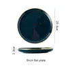 Plates Ceramic Luxury Tableware Plate Dessert Porcelain Dishes Bowls For Restaurant Party 1/2/4/6 Person Dinnerware Set