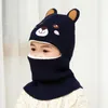 Accessoires pour cheveux 2 à 10 ans garçon fille bonnet protéger le cou dessin animé animal coupe-vent hiver enfant tricot chapeau enfants fille oreillettes casquettes