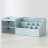 Desktop Cosmetic Storage Box Drawer Type stor kapacitet Dammtät sminkställ smycken Case Desk Office Organizer Lagringshållare FSTLY10