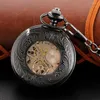 Taschenuhren, hochwertige mechanische Uhr, spezielles hohles Design, Unisex-Halskette, Timing-Anhänger, Geschenke für Männer und Frauen