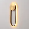 Lampade da parete Modern Simple Gold LED U Tube Light Fixture Nordic Indoor Soggiorno Camera da letto El Corridoio Corridoio Lampada Decorazioni per la casa