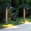 Impermeable 7W COB LED Pilar de jardín Lámpara de césped Bolardos de aluminio modernos Patio al aire libre Villa Paisaje