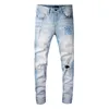 20SS Hommes Designer Jeans Distressed Ripped Biker Slim Fit Moto Denim pour hommes Mode Jean Mans Pantalon Pour Hommes # 866 P8WZ A7YK