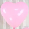 Décoration de fête épaissir grand 36 pouces en forme de coeur ballon en latex mariage anniversaire amour ballons fête des mères décor DH1266 Drop Deliv Dhw4W