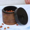 Opslagflessen Whyou Thailand Solid Wood Tea Tank Box Hand gesneden Gedroogd fruit Zuidoost -Azië Home Craft Decoratie