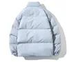 Erkek Ceketler TPJB Kış Ceket Erkekler Parkas Sıkı Sıcak Palto Erkek Stand Yakası Düz ​​Renkli Parka Kadın Moda Sokak Giyim 230106