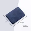 Storage Bags Style Mini Thin Men Wallet Card Holder Purse Coin Pouch Short Vertical PU Leather Change Money