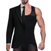 Intimo modellante per il corpo da uomo Uomo Ginecomastia Shapewear Petto Boobs Controllo pancia Trimmer Postura posteriore Correttiva Senza maniche Dimagrante Addome