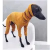 Köpek Giyim Whippet İtalyan Greyhound Giysileri Orta Büyük Köpekler İçin Hafif Tulum Pet Onesies Pijama Çoban PJS Gömlek Dhogs