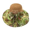 Wide Brim Hats Beach Straw Hat Lady Sun Production Women Bohemia Style Totem Sunflower Breathable Girls Cute Gifts Cap