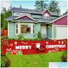 Décorations De Noël Nouveau Joyeux Bannière Pour La Maison En Plein Air Magasin Drapeau Pling Navidad Natal Décor Année 201017 Drop Delivery Garden Festiv Dhnzw