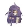 Torby szkolne plecak dla estetycznych regulowanych pasków worka do księgarni laptop podstawowe dzieci Teen College 230106