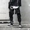 Herrbyxor High Street Jogger Hip Hop Haren Harajuku flera fickor Kvinnors lasttaktik Casual Techwea 230107