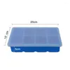 Moldes de cozimento 8 Grade GRADA GRADE GRAIDA DE SILICONE GIANTE GIANT CUBE Bande