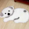 Teppiche Niedlicher Panda-Simulationsfell-Teppich, weicher Wollimitat-Teppich für Wohnzimmer, Schlafzimmer, Tür, Koala-Fußmatten, Heimdekoration