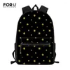 Schooltassen Drop Star Print Children Schoolbag College Tieners Backpack Laptop Bag Rucksack Grote capaciteit Mochila