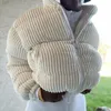 Płaszcze damskie dla kobiet zimowe parkas kurtka szykowna bąbelka bąbelkowa