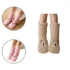 Vrouwensokken 1 paar uitstekend koraal fleece warm houden van warm houden vervagen-resistente thermische winter slipper sok voor slaapzalen pluche