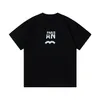 Erkek Tişörtleri Tasarımcı T-Shirt 2023 Kanal Moda Tasarımı Kadın Pamuk Pamuk Kırışıklık Kanıtı Basılı Mektup Gündelik Çift Giyim 05-010 WJBQ