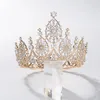 Sparkly Crystals Bridal Crown Headpieces Gold Silver Royal Queen Tiaras Hairband Vrouwen Haaraccessoires voor bruiloft verloving Prom Hoofdkleding sieraden CL1660