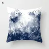 Pillow Case 45x45cm Niebieska geometryczna poduszka brzoskwiniowa Poduszka Pokrywa Abstrakcyjna dekoracyjne produkty tekstylne domowe