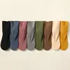 Women Socks Long Warmer Comfortable Sleep Breathable Short Solid Color Middle Tube Seamless Ankle
