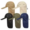 Outdoor Hats Unisex Hiking Caps Quick Dry Sun Visor Cap Hat Protection With Ear Neck Flap Cover For Riding