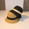 Chapéus de aba mesquinho de verão combinando chapéu de palha colapsível bucket sun-thadeding pescherman