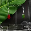 Jewelry Pouches 10Sets Tender Leaf Clear Acrylic Earring Hanging Holder T Stud Display Stand Organizer Case Showing Shelf Rack