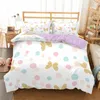 Bedding Sets Pink Dot Butterfly Girl Cormes de campiche macio confortável cover2pcs travesseiro de sonho de sonho quarto conjunto de algodão