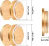 Wooden Mason Jar Lids Reusable Bamboo Mason Canning Lids Compatible with Wide Mouth Mason Jar Canning Jar 70/86mm New