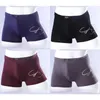 Cuecas homem modal roupa interior homens respirável cintura tamanho quatro cantos calças masculinas boxers de fibra de bambu